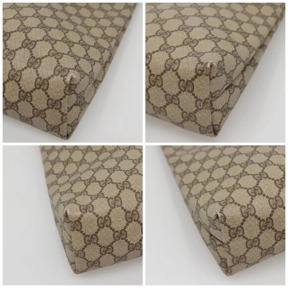 GUCCI GG Supreme Tote Bag PVC Beige Gold 002 39 6130 9411 Auth ep10867 - Picture 14 of 16